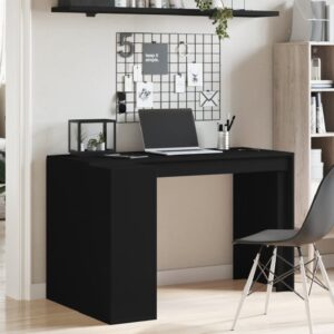 Kokomo Wooden Laptop Desk With 4 Shelves In Black