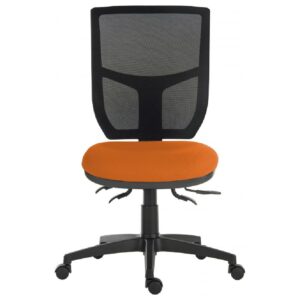 Earlville Fabric Home And Office Chair In Black And Orange