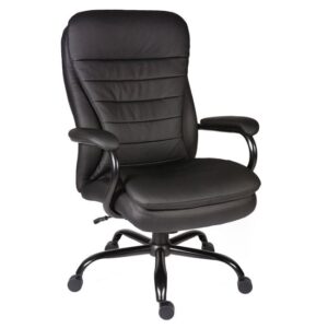 Godley Leather Home And Office Chair In Black