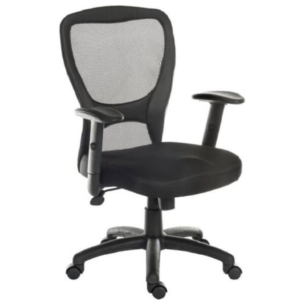 Manteo Fabric Home And Office Chair In Black